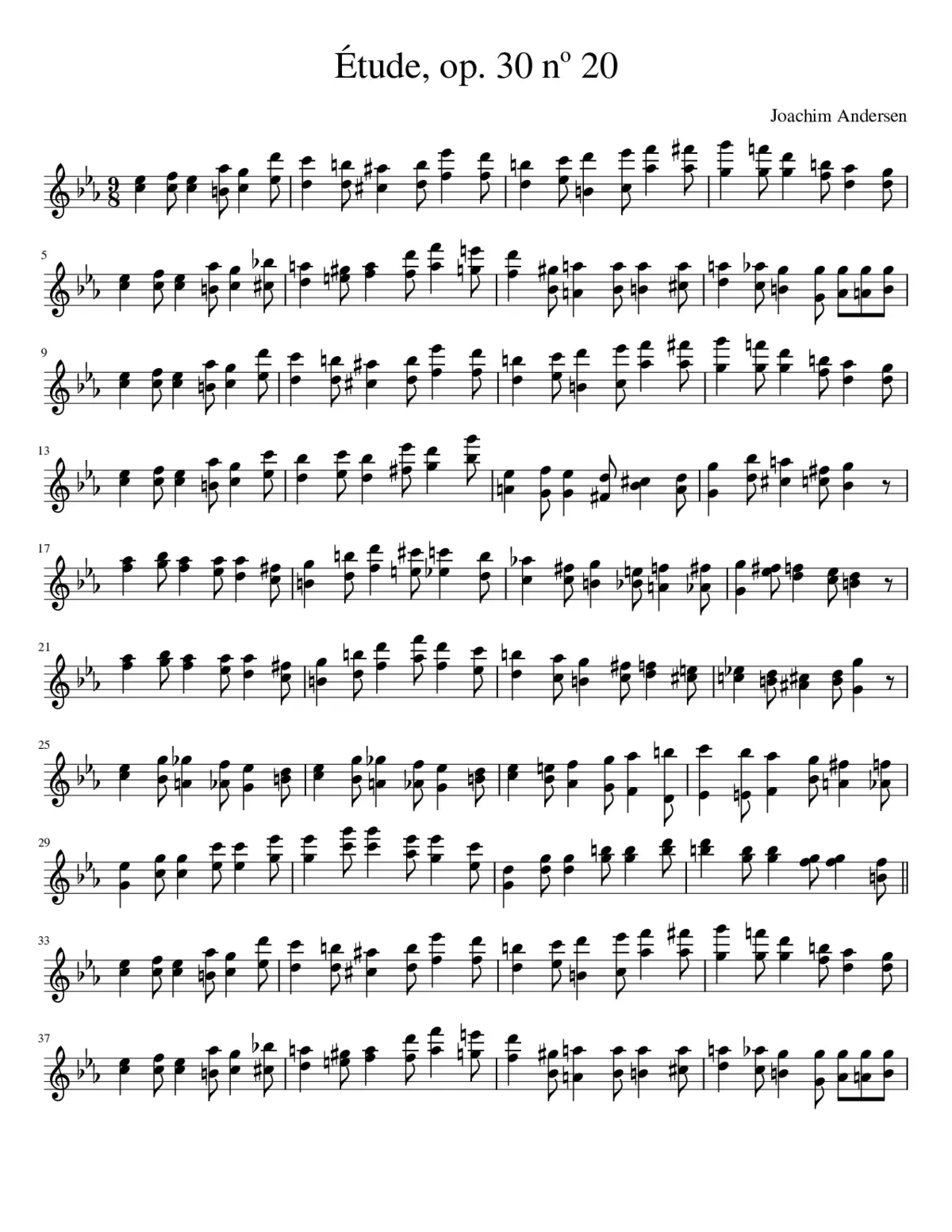 24 Etudes for Flute Op.30 - Page 1