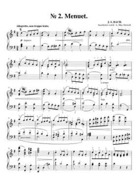 Minuet in G major BWV Anh.114