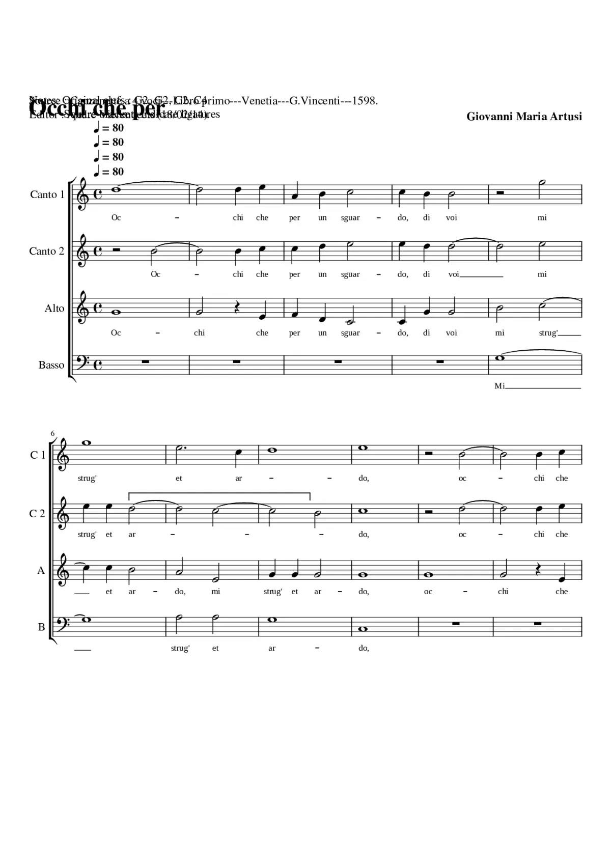 Occhi che per un sguardo - Page 1