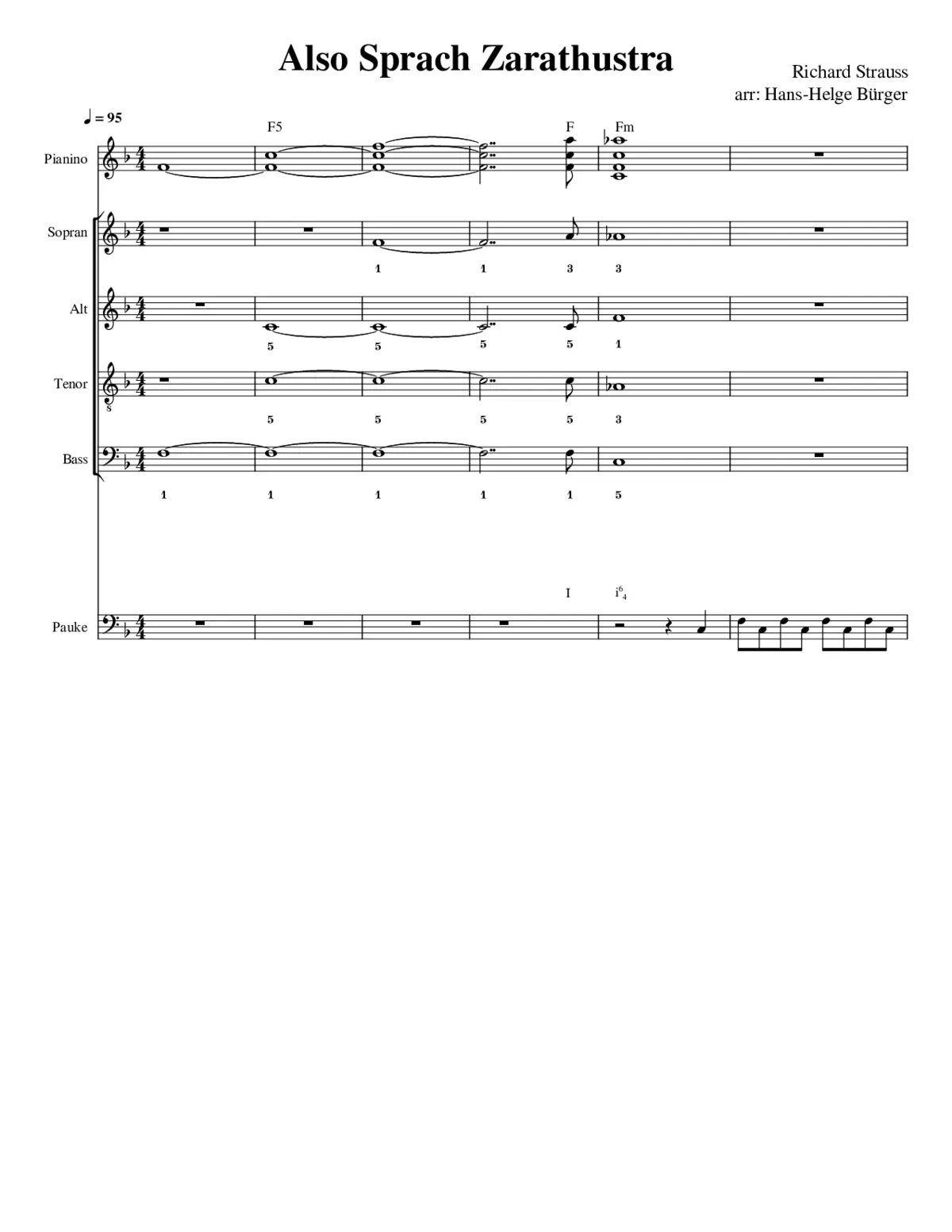 Also sprach Zarathustra Op.30 - Page 1