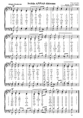 Svētās Annas dziesma (Chant of St. Anna) (Andris Solims (harm.))