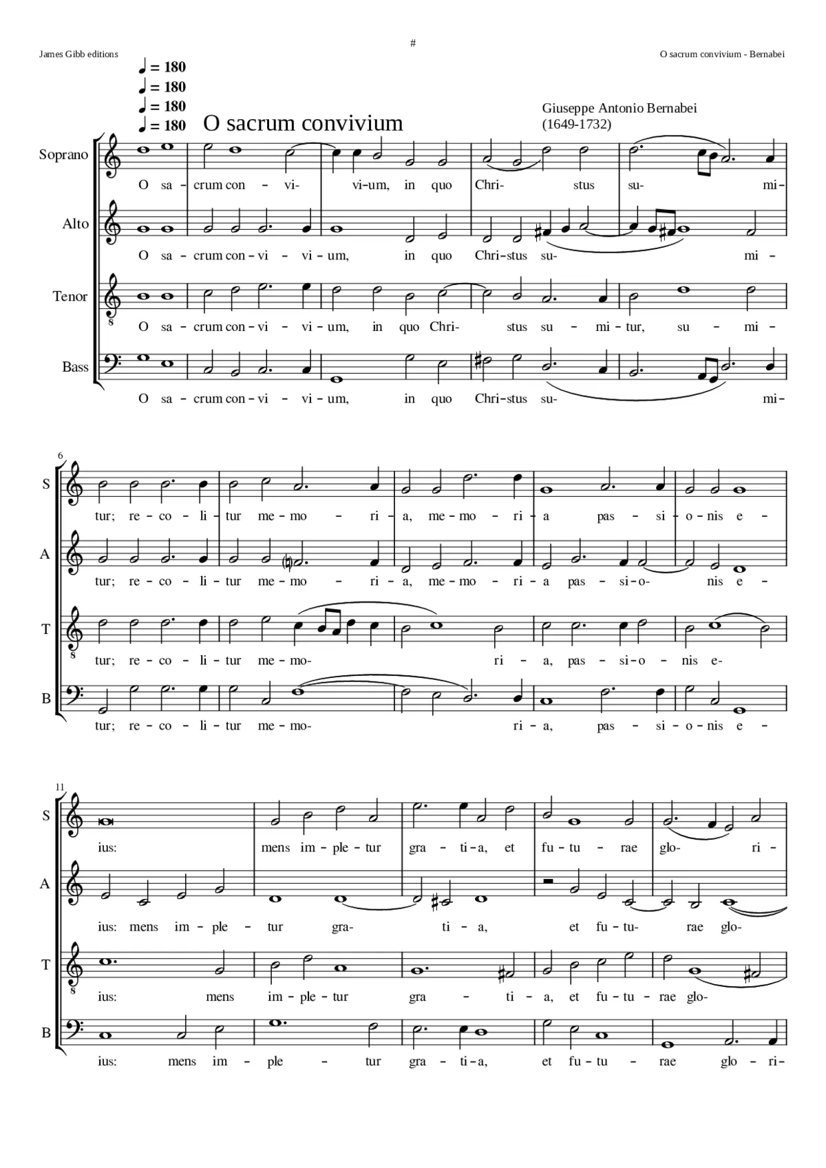 O sacrum convivium - Page 1