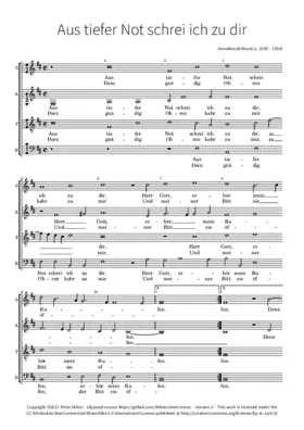 Aus tiefer Not schrei ich zu dir