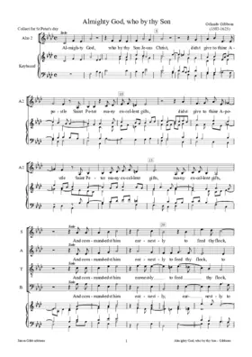 Almighty God, who by thy Son