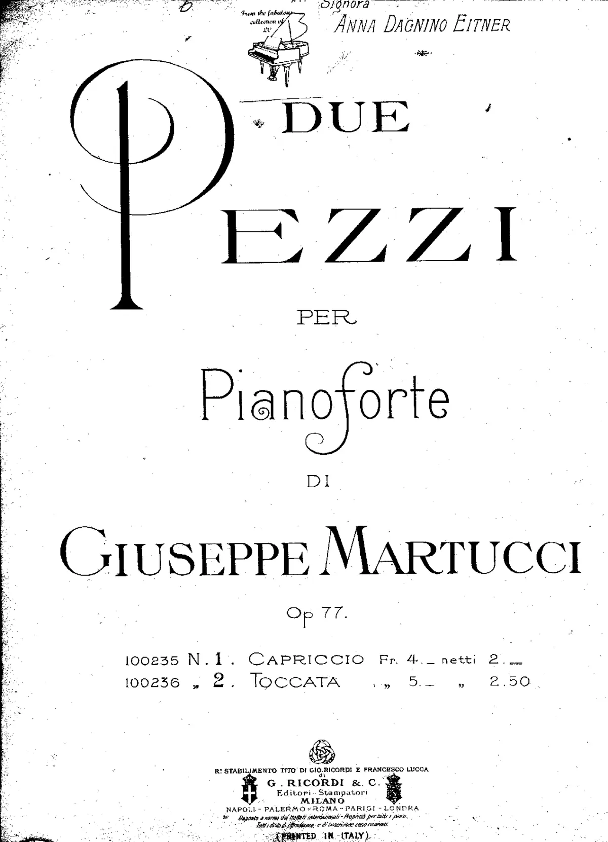 2 Piano Pieces - Page 1