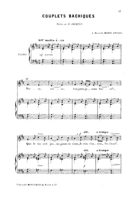 Couplets bachiques