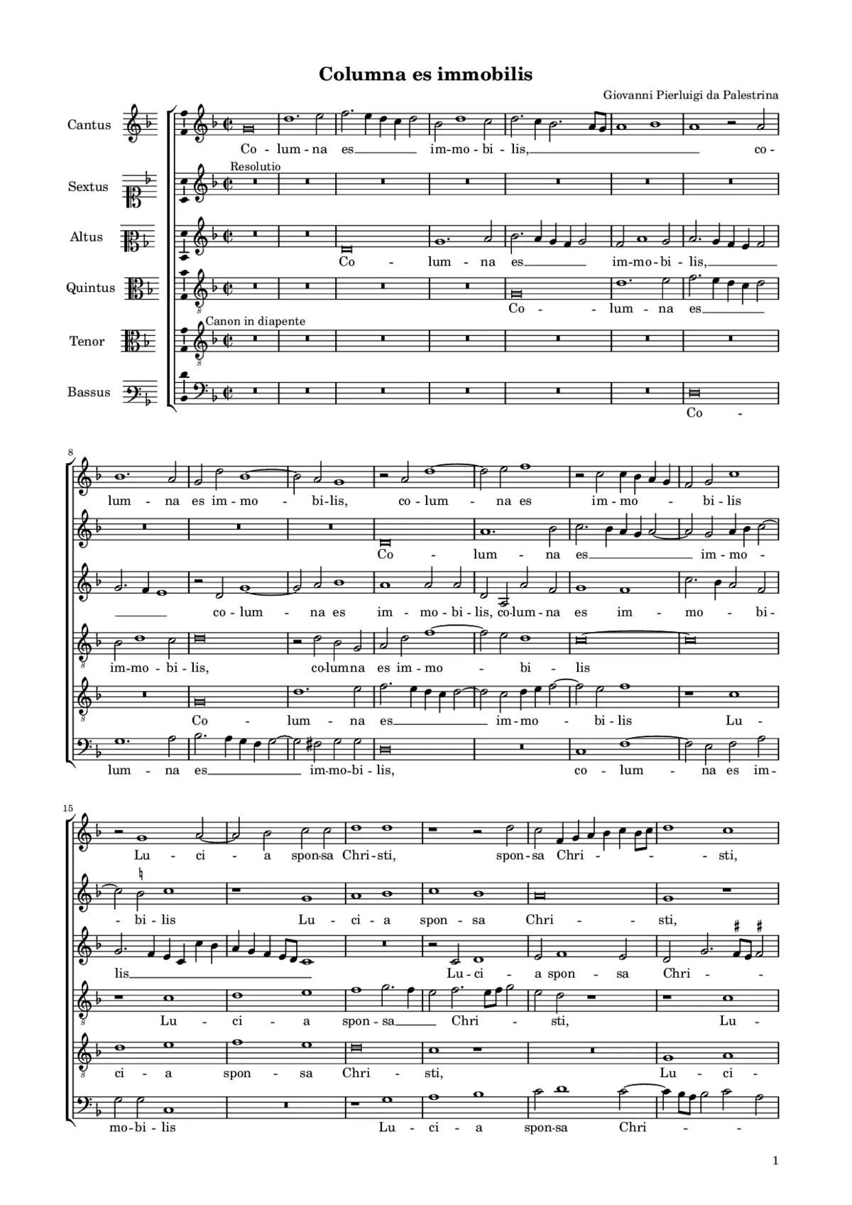 Columna es immobilis - Page 1