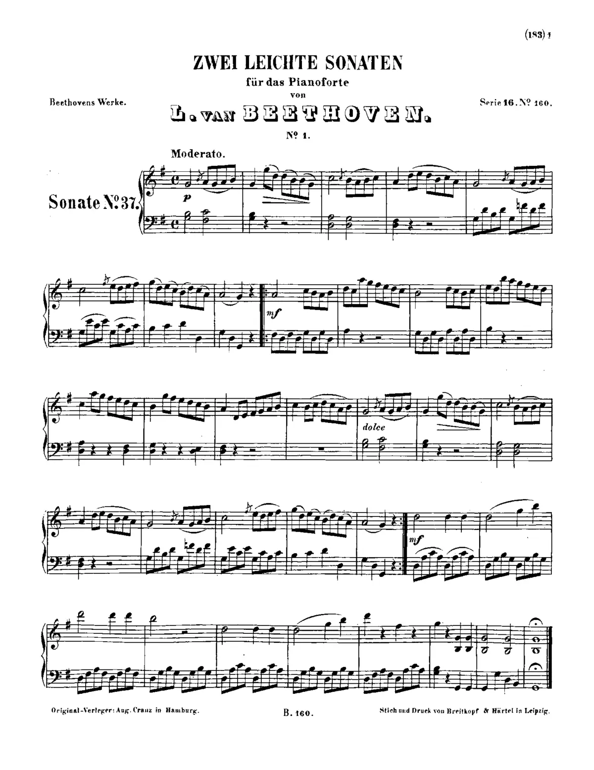 2 Sonatinas for Piano - Page 1