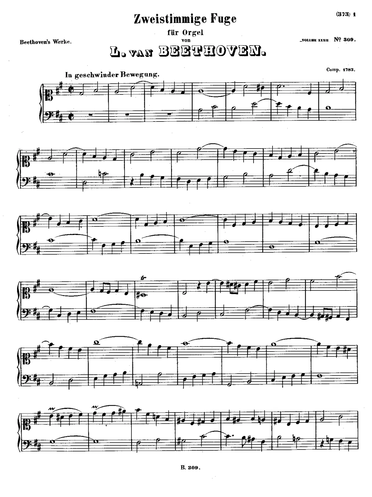 Fugue for Organ - Page 1