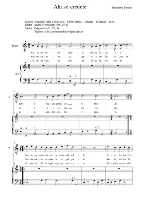 Ahi se credete amanti