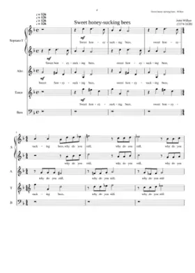 Sweet honey-sucking bees