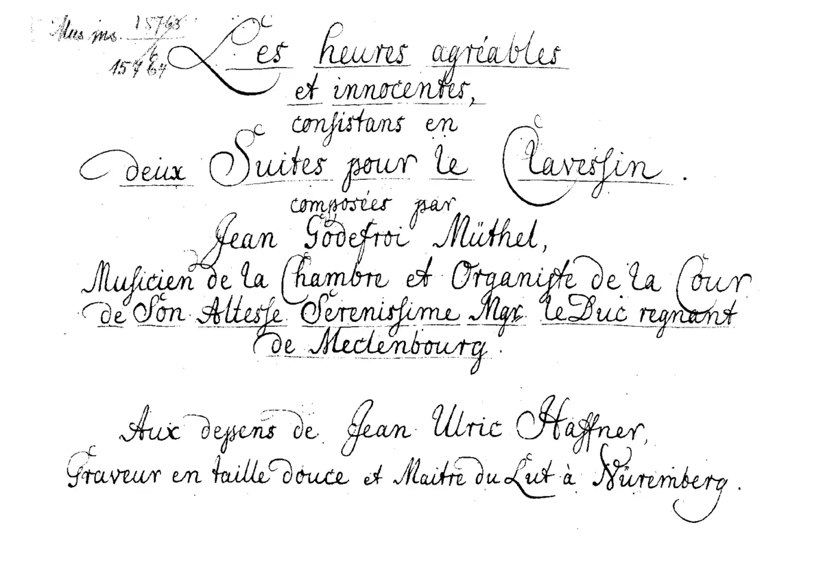 2 Harpsichord Suites - Page 1