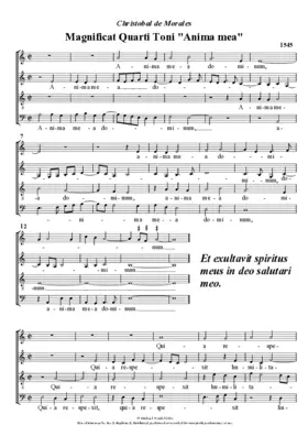 Magnificat quarti toni 'Anima mea'