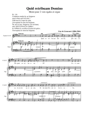 Quid retribuam Domino