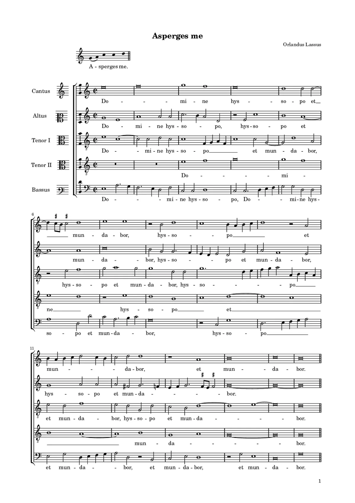 Asperges me II - Page 1