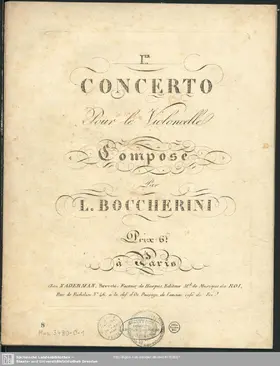 Cello Concerto No.4, G.477, C major