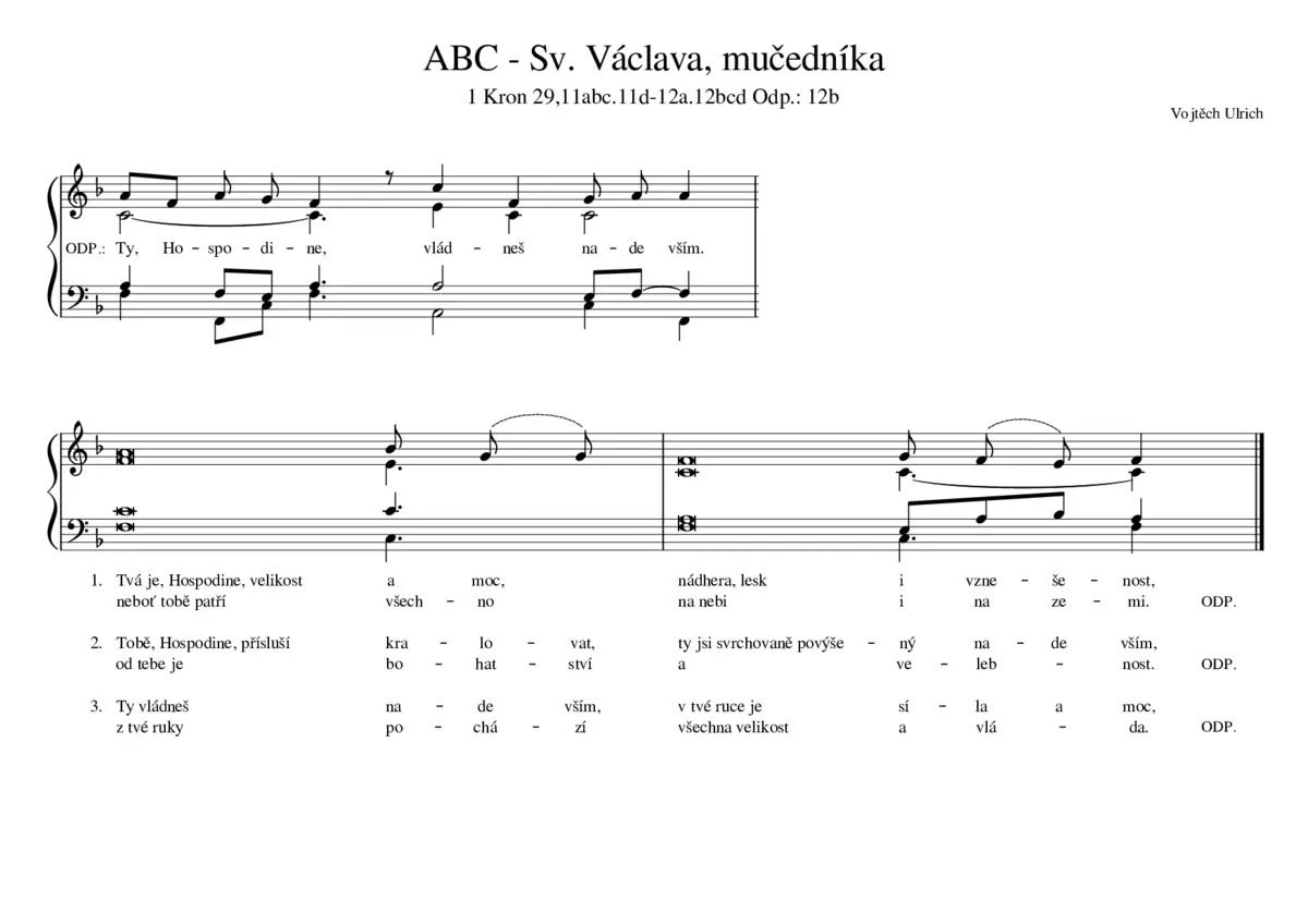 ABC - Sv. Václava, mučedníka - Page 1