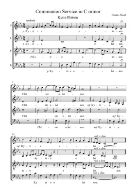Communion Service in C minor