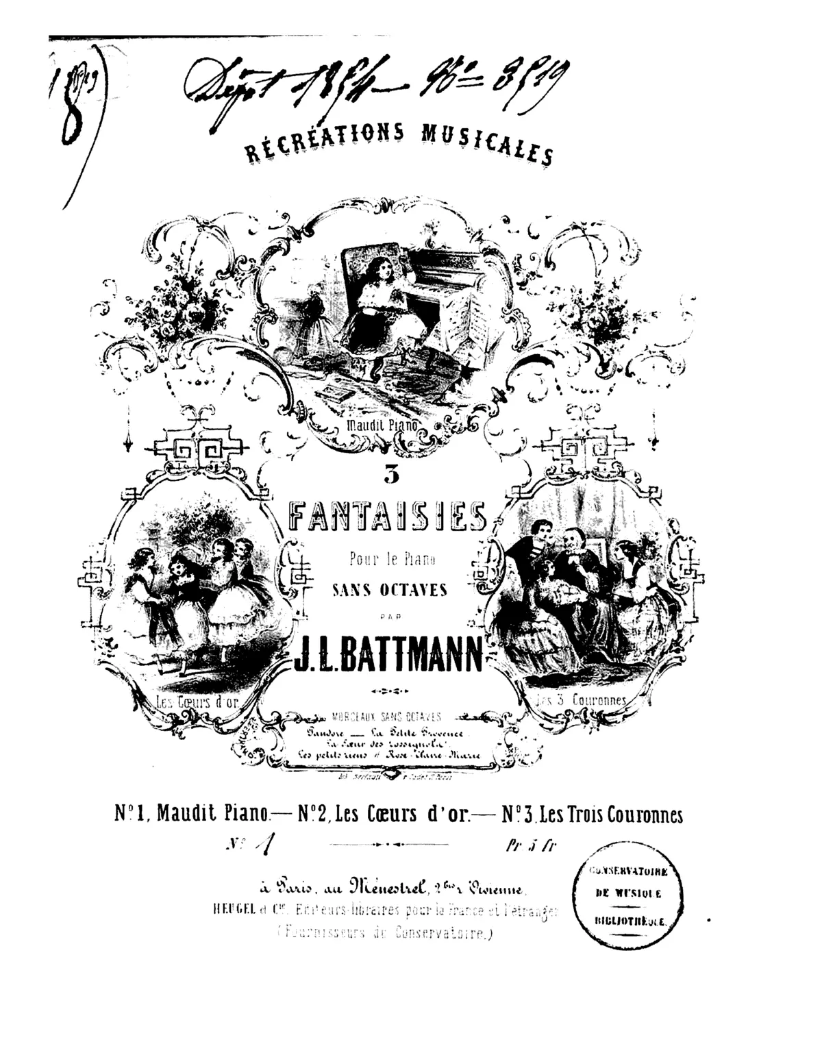 Trois fantaisies pour le piano sans octaves - Page 1