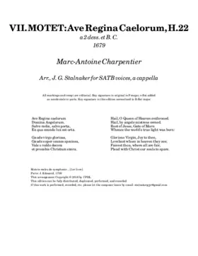 Ave regina caelorum, H. 22