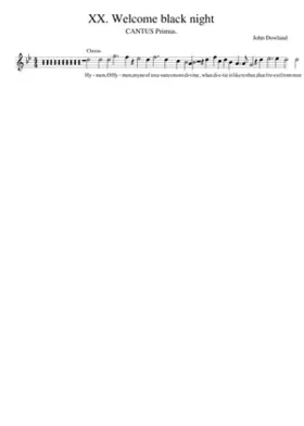 XX. Welcome black night