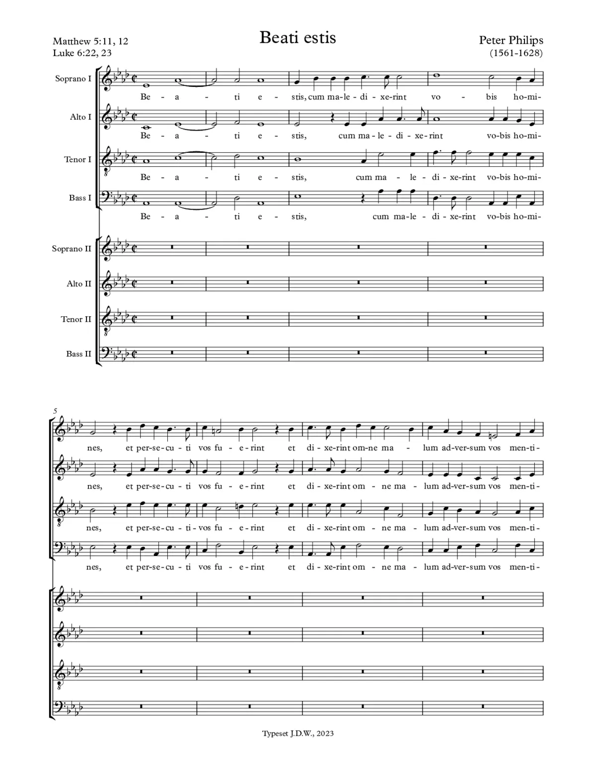 Beati estis - Page 1