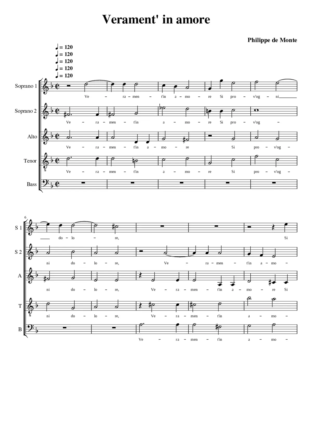 Verament' in amore - Page 1