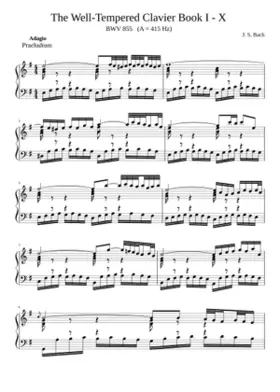 Prelude and Fugue in E minor BWV 855