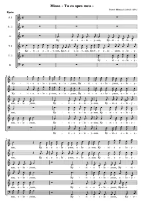 Missa Tu es spes mea