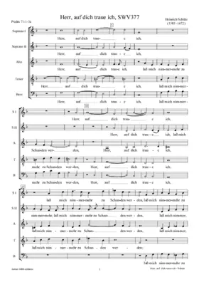 Herr, auf dich traue ich, SWV 377