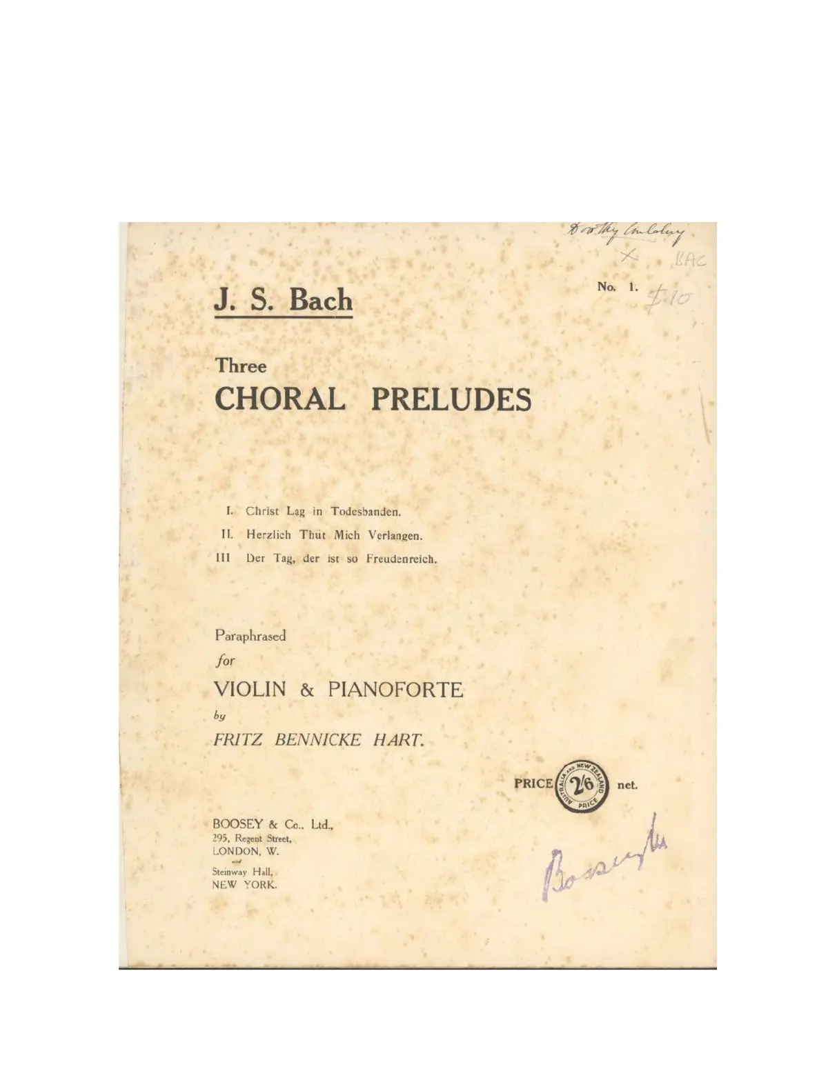 3 Choral Preludes - Page 1