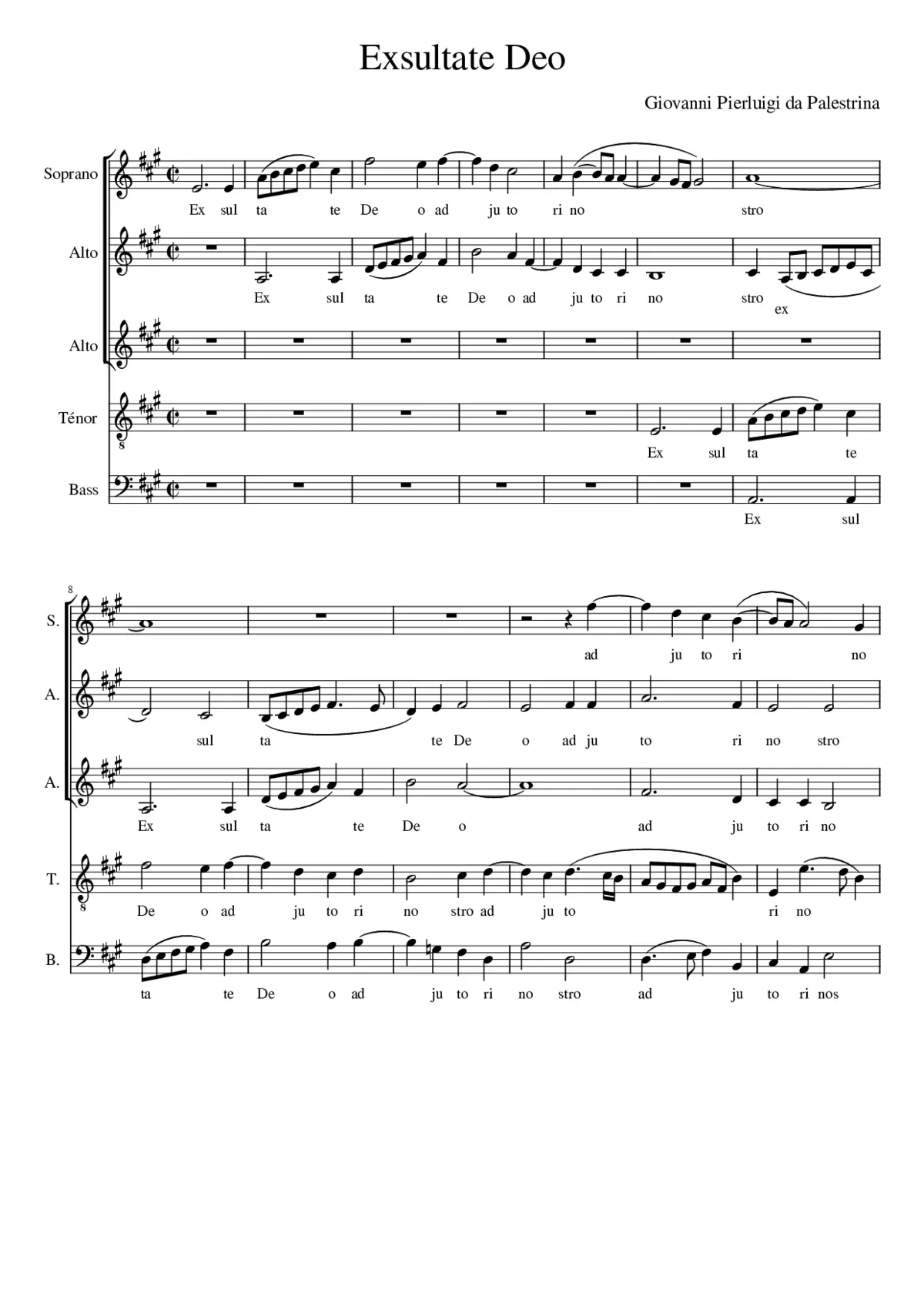 Exsultate Deo - Page 1