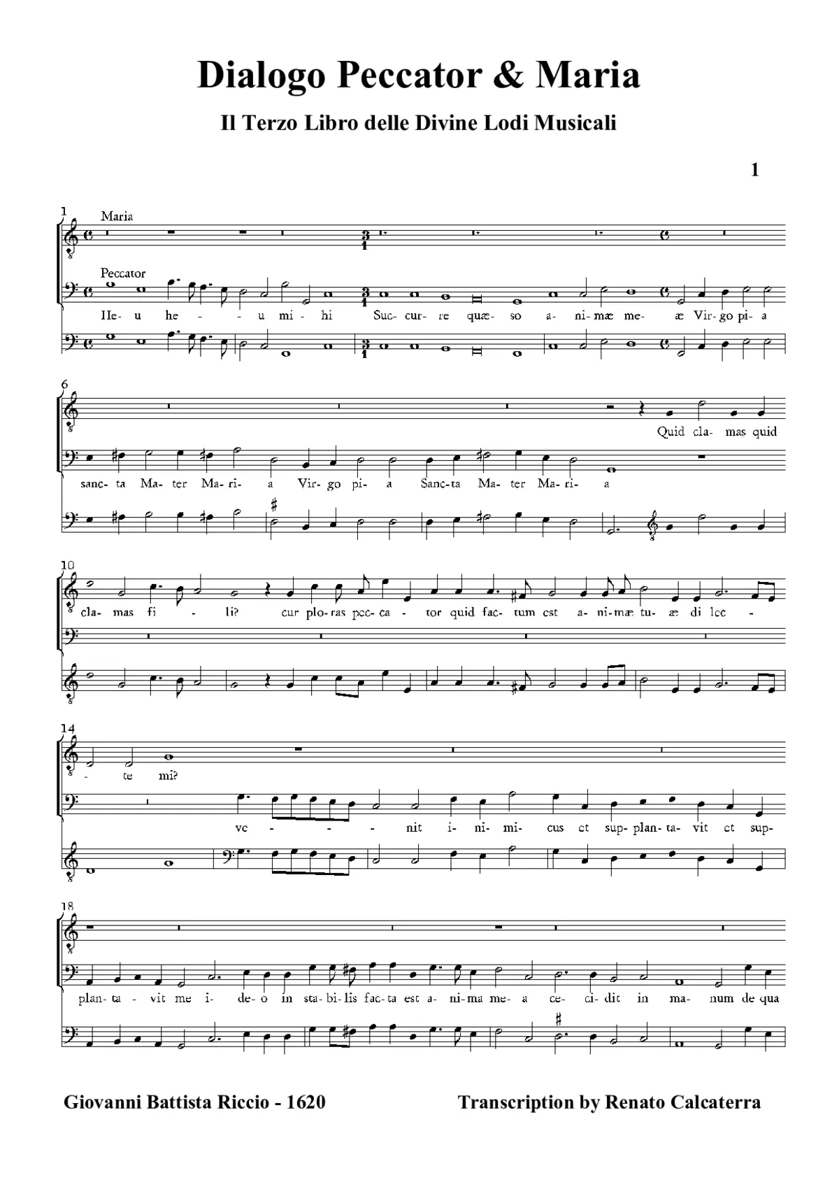 Dialogo Peccator & Maria - Page 1