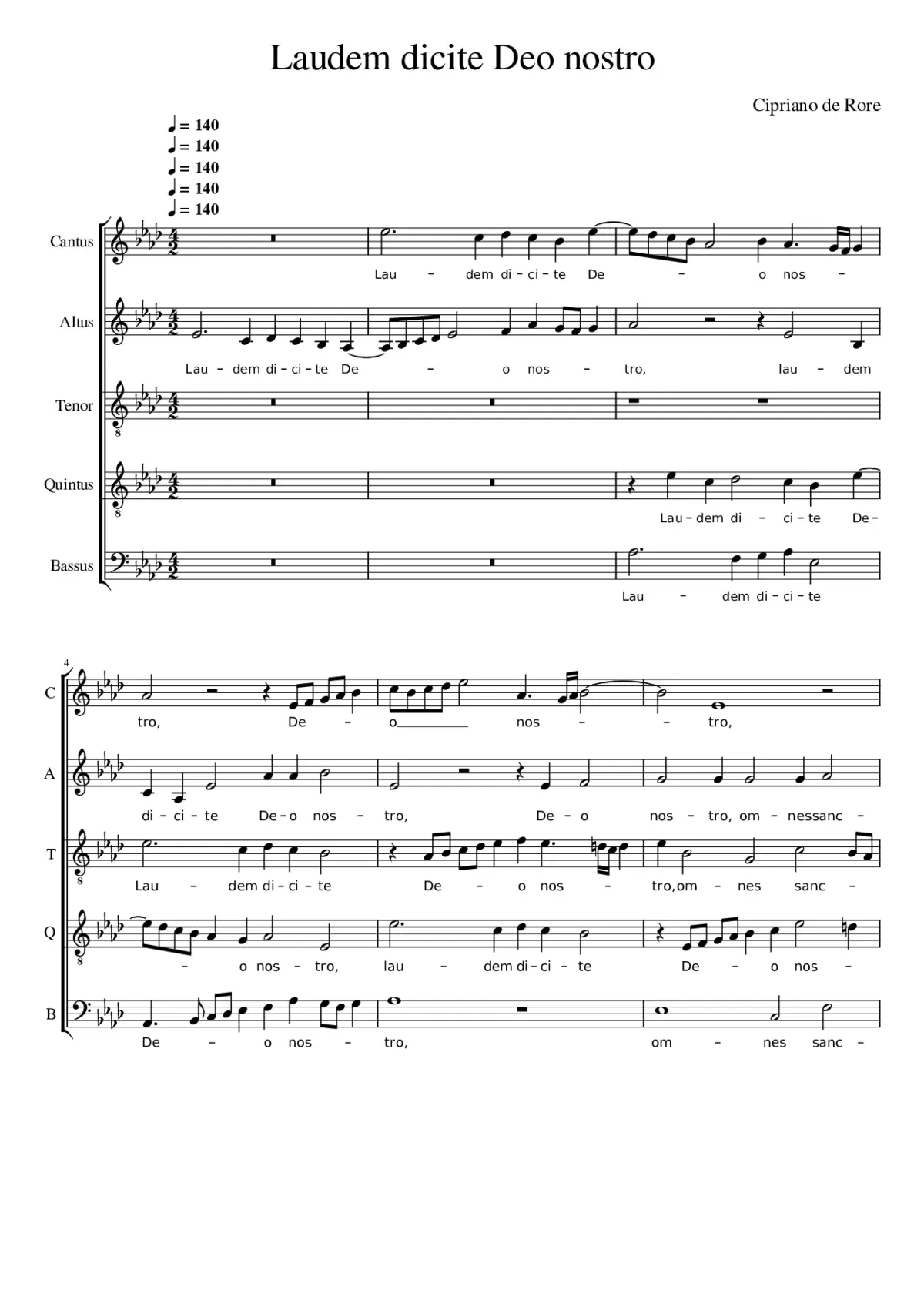 Laudem dicite Deo nostro - Page 1