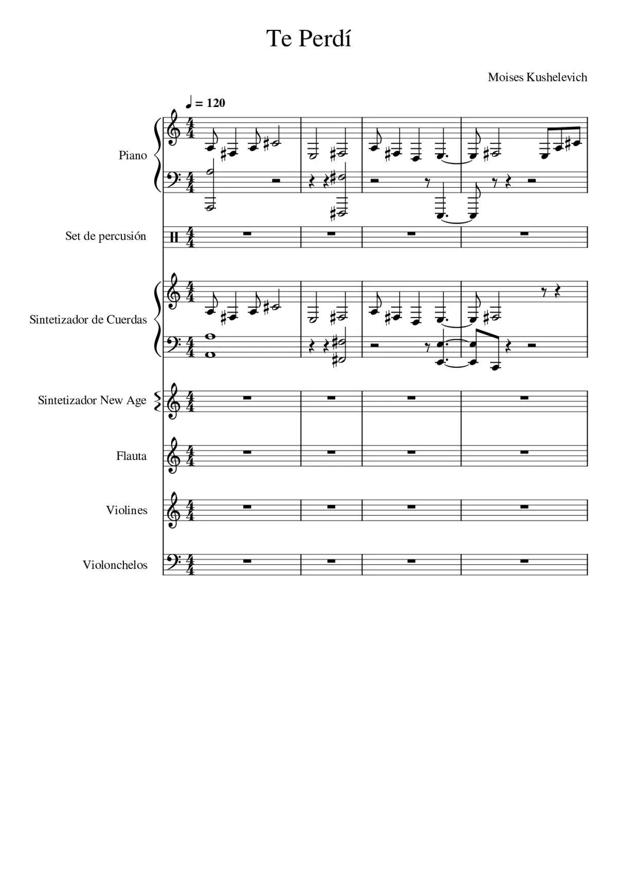 Te Perdí - Page 1