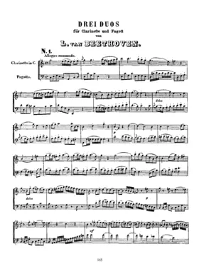 3 Duets for Clarinet and Bassoon