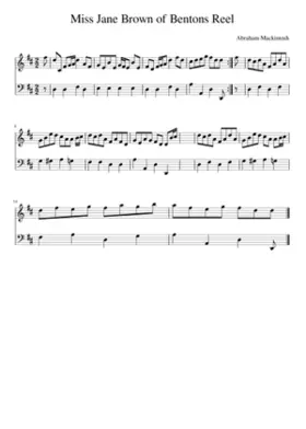 Miss Jane Brown of Bentons Reel