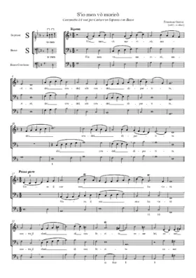 S'io men vò morirò