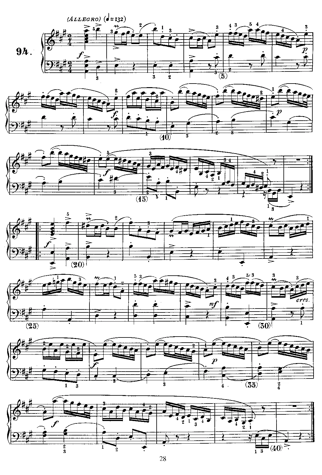 Keyboard Sonata in A major - Page 1