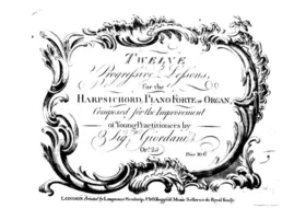 12 Progressive Lessons for the Harpsichord