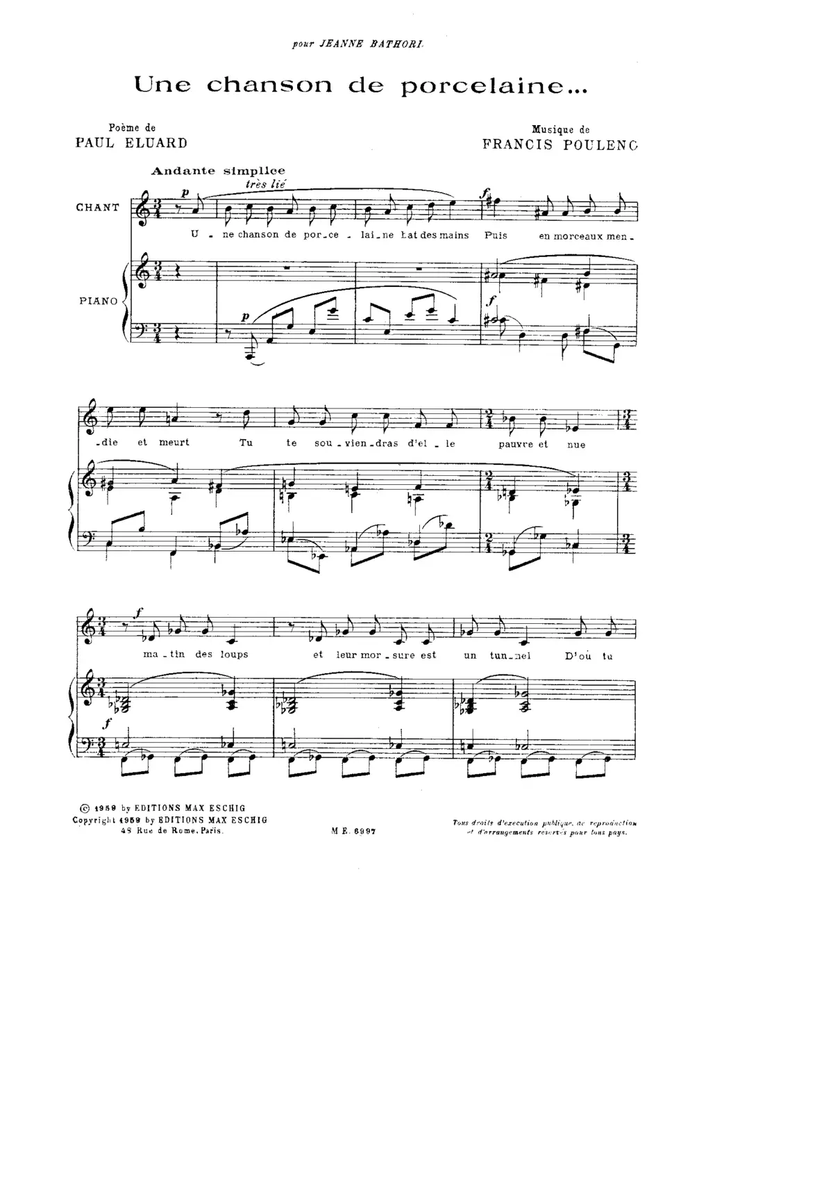 Une chanson de porcelaine - Page 1