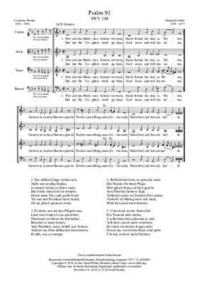 Wer sich des Höchsten Schirm vertraut, SWV 189