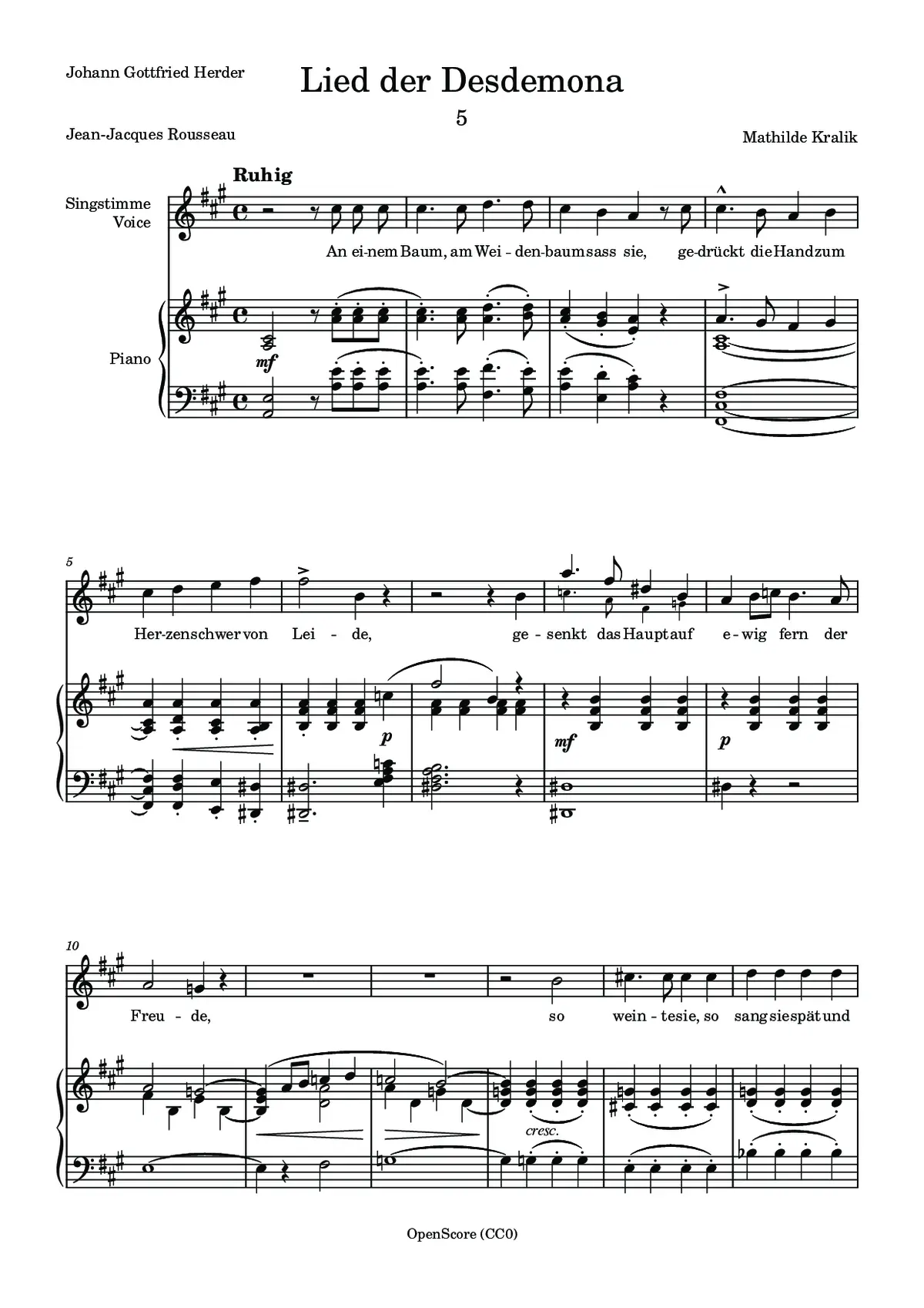 Lied der Desdemona - Page 1