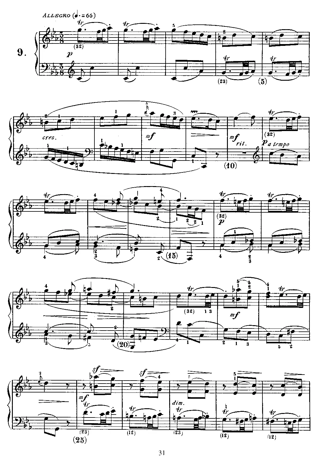 Keyboard Sonata in C minor - Page 1