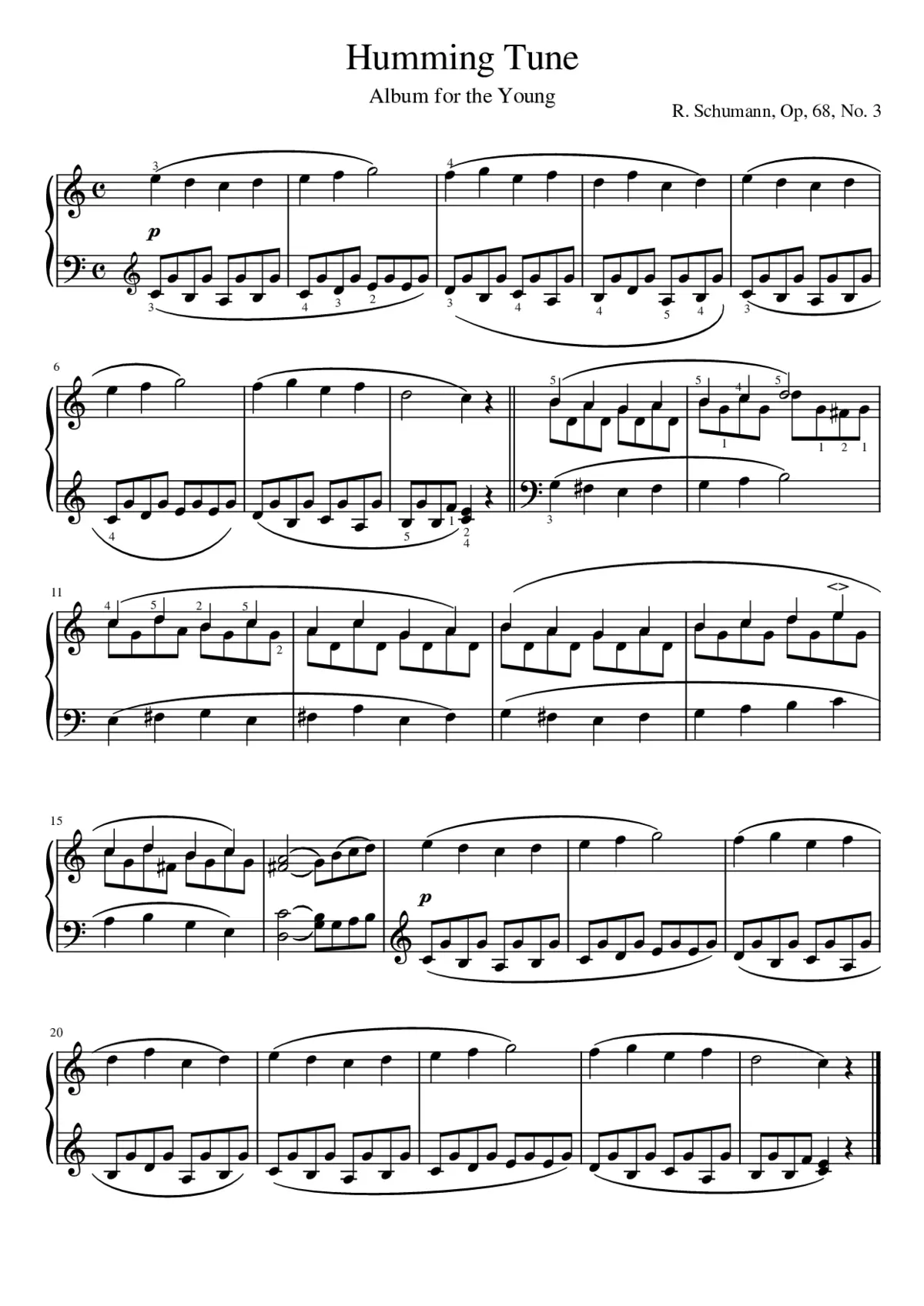 Album für die Jugend Op.68 - Page 1