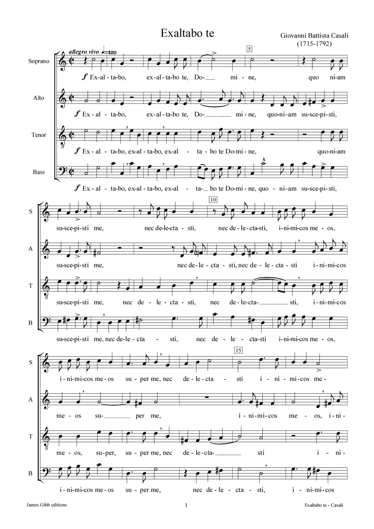 Exaltabo te - Page 1