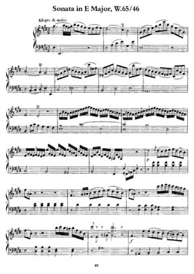 Keyboard Sonata in E major