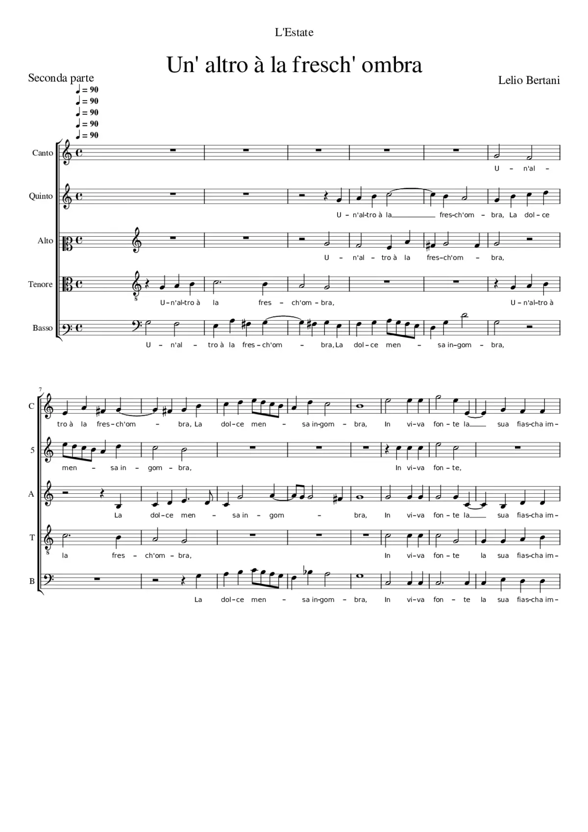 Un' altro à la fresch' ombra - Page 1