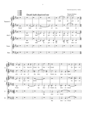 Death hath deprived me