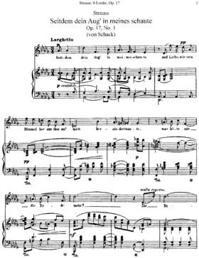 6 Lieder von Adolf Friedrich Graf von Schack